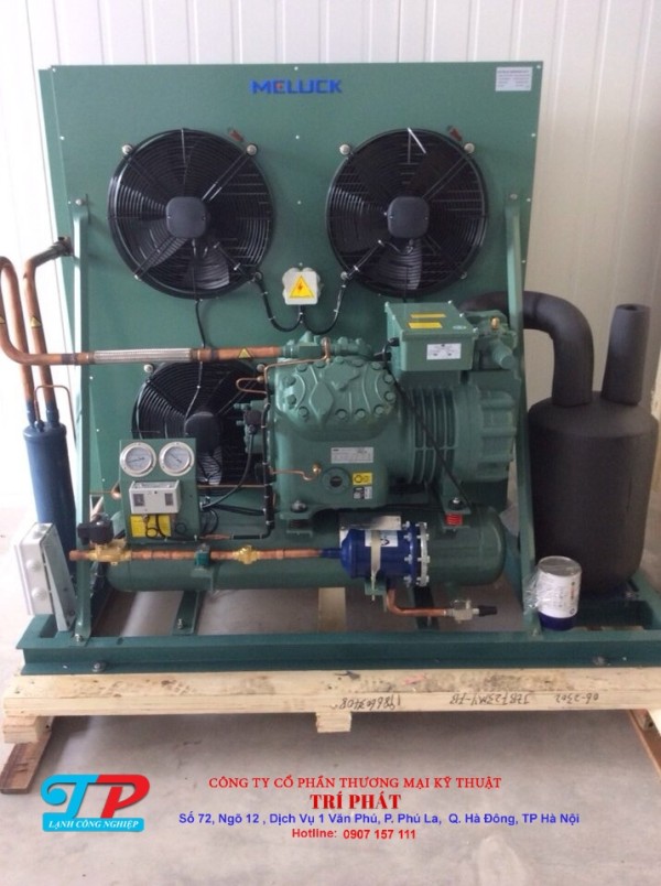 Cụm máy nén Bitzer – Meluck Gió thổi ngang (kho mát)